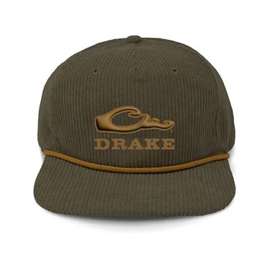 DRAKE Men's Drake X Lost Hat Goat Rope Corduroy Mud Brown Cap (DW0196-MDB)