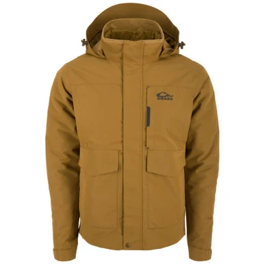 DRAKE Men's LST Hardline 3-in-1 Field Khaki Hunting Jacket (DW0146-FDK)