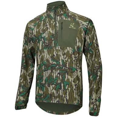 DRAKE Mens SWT Transitional Mossy Oak Greenleaf Half Zip Pullover (OT0070-012)