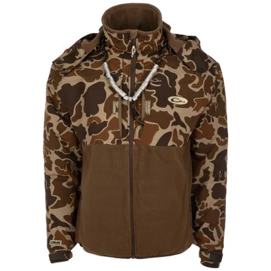 DRAKE MST Guardian Flex Eqwader Full Zip Old School Jacket w/ Hood (DW7380-016)
