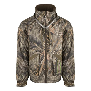 DRAKE Refuge 3.0 Fleece-Lined Mossy Oak Shadow Grass Habitat Full Zip Jacket (DW1010-022)
