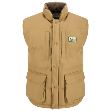 DRAKE Throwback 80 Featherless Puffer Tan Vest (DW0144-TAN)