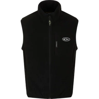 DRAKE Youth Camp Fleece Caviar Black Vest (DY1603-CAB)