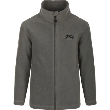 DRAKE Youth Camp Fleece Full Zip Castlerock Grey Jacket (DY1080-CRG)