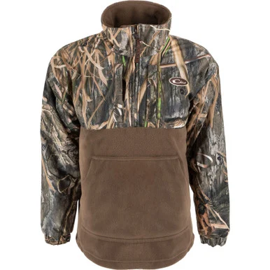 DRAKE Youth MST Eqwader Mossy Oak Blades Habitat 1/4 Zip Jacket (DW3020-022)