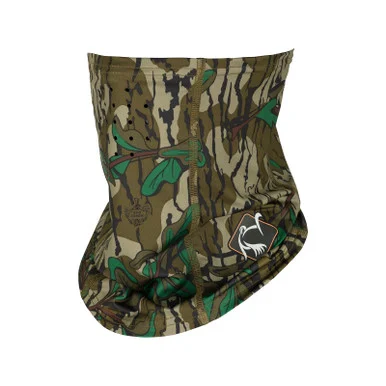 DRAKE Youth Ol' Tom Performance Mossy Oak Greenleaf Face Mask (OT3180-012)