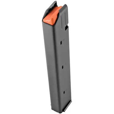 DURAMAG Magazine, 9MM, 32 Rounds, Fits 9MM Colt Pattern AR Rifles, Orange Anti-Tilt AGF Follower, Stainless Steel, Black 3209041178CPD