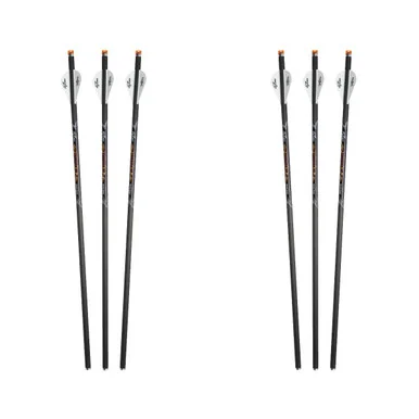 EXCALIBUR Diablo 18in Illuminated Carbon 2x3 Pack Crossbow Arrows (22DV18IL-3-x2-BUNDLE)