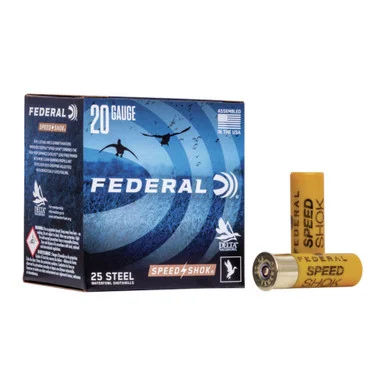 FEDERAL Speed-Shok Waterfowl 20 Gauge 2.75in 6 Shot 25Bx/10Cs Steel Ammo (WF2086)