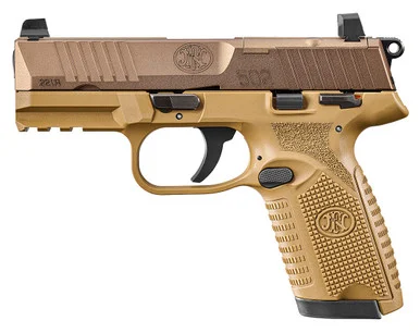 FN 502 MRD, .22 LR, 4.00" Barrel, 10 Rds, Flat Dark Earth