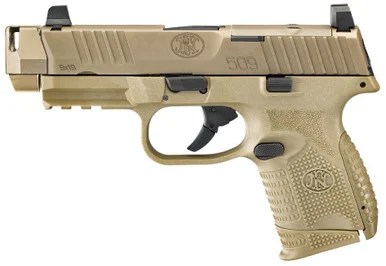 FN 509 Compact MRD Compensated, 9MM, 4.2" Barrel, 10 Rds, Flat Dark Earth