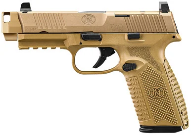 FN FN 510 MRD Comp, 10MM, 4.43" Barrel, 15 Rds, Flat Dark Earth