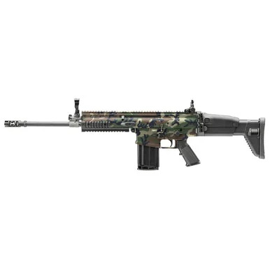 FN SCAR 17S NRCH, 7.62 NATO, 16.25" Barrel, 20 Rds, Woodland Camo
