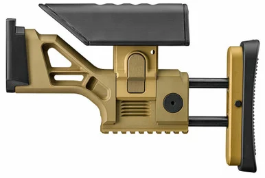 FN SCAR SSR Rear Stock Assembly, Adjustable Length of Pull and Cheek Height, Flat Dark Earth