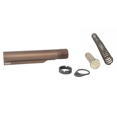 Geissele AR15 Premium Mil-Spec Buffer Tube Assembly, Super 42 Spring, H3, DDC Finish