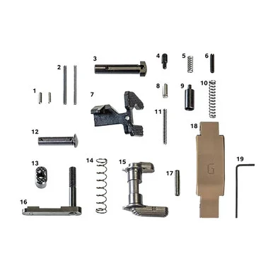 Geissele Automatics AR-15 Super Duty Lower Parts Kit, Desert Dirt Color