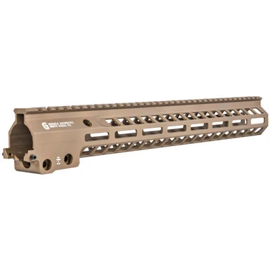 Geissele Automatics MK14 Super Modular Rail, 15" M-LOK, Desert Tan, Type 3 Hardcoat Anodized