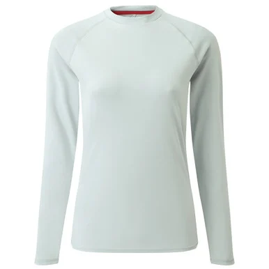 GILL Women's UV Tec Medium Grey Long Sleeve Crew Neck Tee (UV011WG)