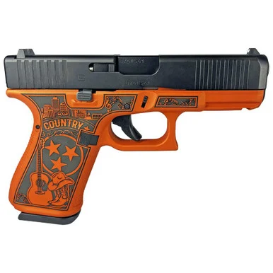 Glock G19 Gen 5, 9MM, 4.02" Barrel, 15 Rds, Custom Tennessee-Orange