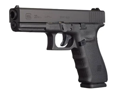 Glock G20 Gen4, 10MM, 4.61" Barrel, 15 Rds, Black