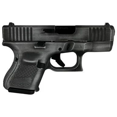 Glock G26 Gen 5, 9MM, 3.43" Barrel, 10 Rds, Distressed Crushed Silver