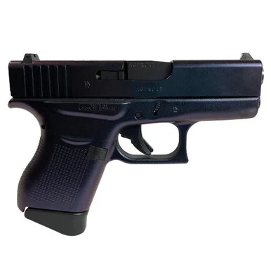Glock G43, 9MM, 3.41" Barrel, 6 Rds, Custom Mongoose Purple