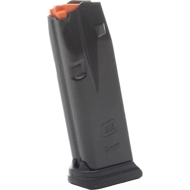 Glock G43X/48, Magazine, 15 Rds, Steel Body with Polymer, Black