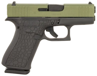 Glock G43X, 9MM Luger, 3.41" Barrel, 10+1 Rds, Lime Green Cerakote