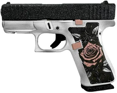 Glock G43X, 9MM Luger, 3.41" Barrel, 10+1 Rds, Tango Glitter Cerakote
