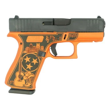 Glock G43X, 9MM Luger, 3.41" Barrel, 10 Rds, Custom Orange