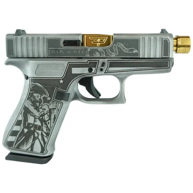 Glock G43X, 9MM Luger, 4.00" Barrel, 10 Rds, Custom Finish