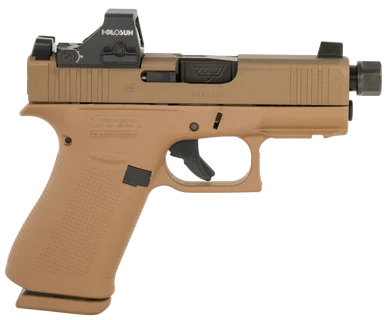 Glock G43X MOS, 9MM, 3.41" Barrel, 10+1 Rds, Flat Dark Earth Cerakote