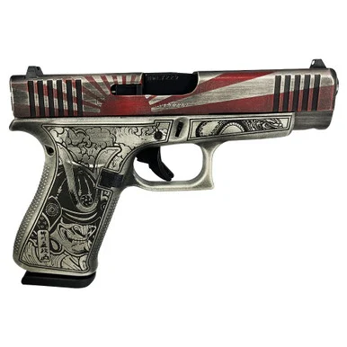 Glock G48 Gen 5, 9MM Luger, 4.17" Barrel, 10 Rds, Custom Battle Worn