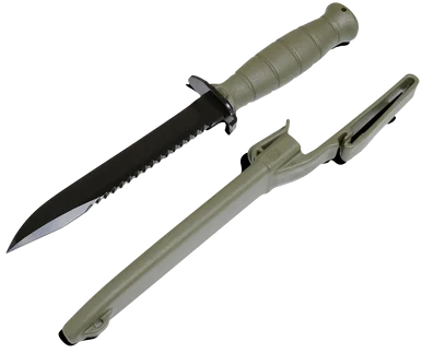 Glock KF039181 Field Knife, 7" Fixed Clip Point, Battle Field Green