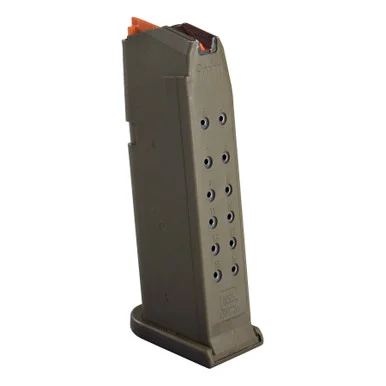 Glock Magazine G19, 9MM, 15 Rds, Olive Drab Green