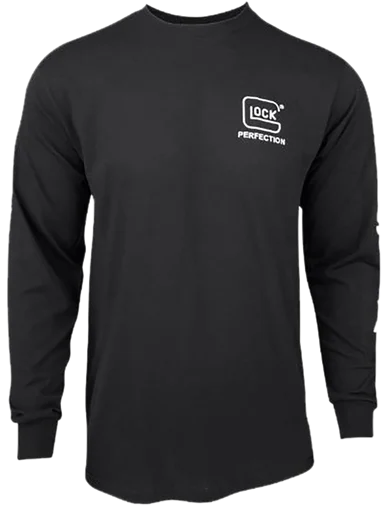 Glock Perfection Long Sleeve Tee, Black Pre-Shrunk Cotton, 3XL