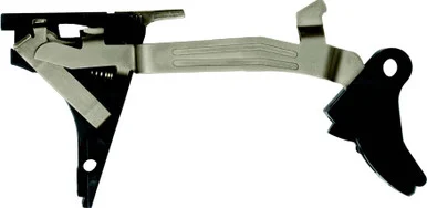 GLOCK Performance Trigger, Flat-Faced, Black, Silver