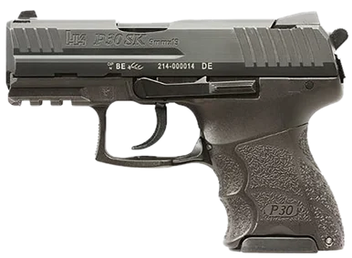 Heckler & Koch P30SK V3, 9MM, 3.27" Barrel, 15+1 Rds, Black Cerakote