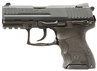 Heckler & Koch P30SK V3, 9MM Luger, 3.27" Barrel, 15 Rds, Black Cerakote