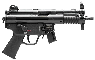 Heckler & Koch SP5K PDW, 9mm Luger, 5.83" Barrel, 10+1 Rds, Black Metal Finish
