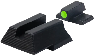 Heckler & Koch VP/HK45/P30 Standard Day Glow Sights, Green Dot, Matte Black