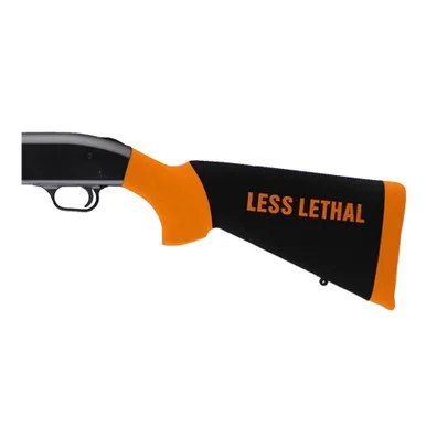 HOGUE 12Ga Less Lethal Orange OverMolded Shotgun Stock with Forend For Mossberg 500 (05042)