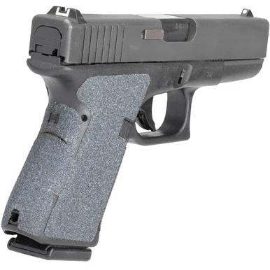 HOGUE Wrapter Grit Adhesive Black Grip For Glock 17/17MOS/34MOS/45/45MOS/19X Small Frame Full Size Generation 5 Small Backstrap (17179)