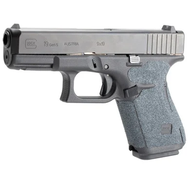 HOGUE Wrapter Grit Adhesive Black Grip For Glock 19/19MOS/44 Small Frame Compact Generation 5 Small Backstrap (17279)