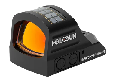 Holosun 507C-X2 Red Dot, Multi-Reticle, Solar Failsafe, Black