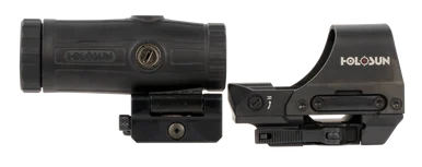 Holosun HS510C Open Reflex Circle Dot Sight, 3X Magnifier, Black