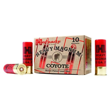 HORNADY Heavy Magnum Coyote 12 Gauge 3in BB Ammo, 10 Round Box (86222)