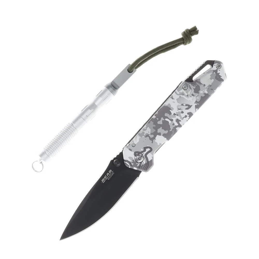 Bear & Son Edge Folding Knife 3″ Drop Point – TrueTimber Viper
