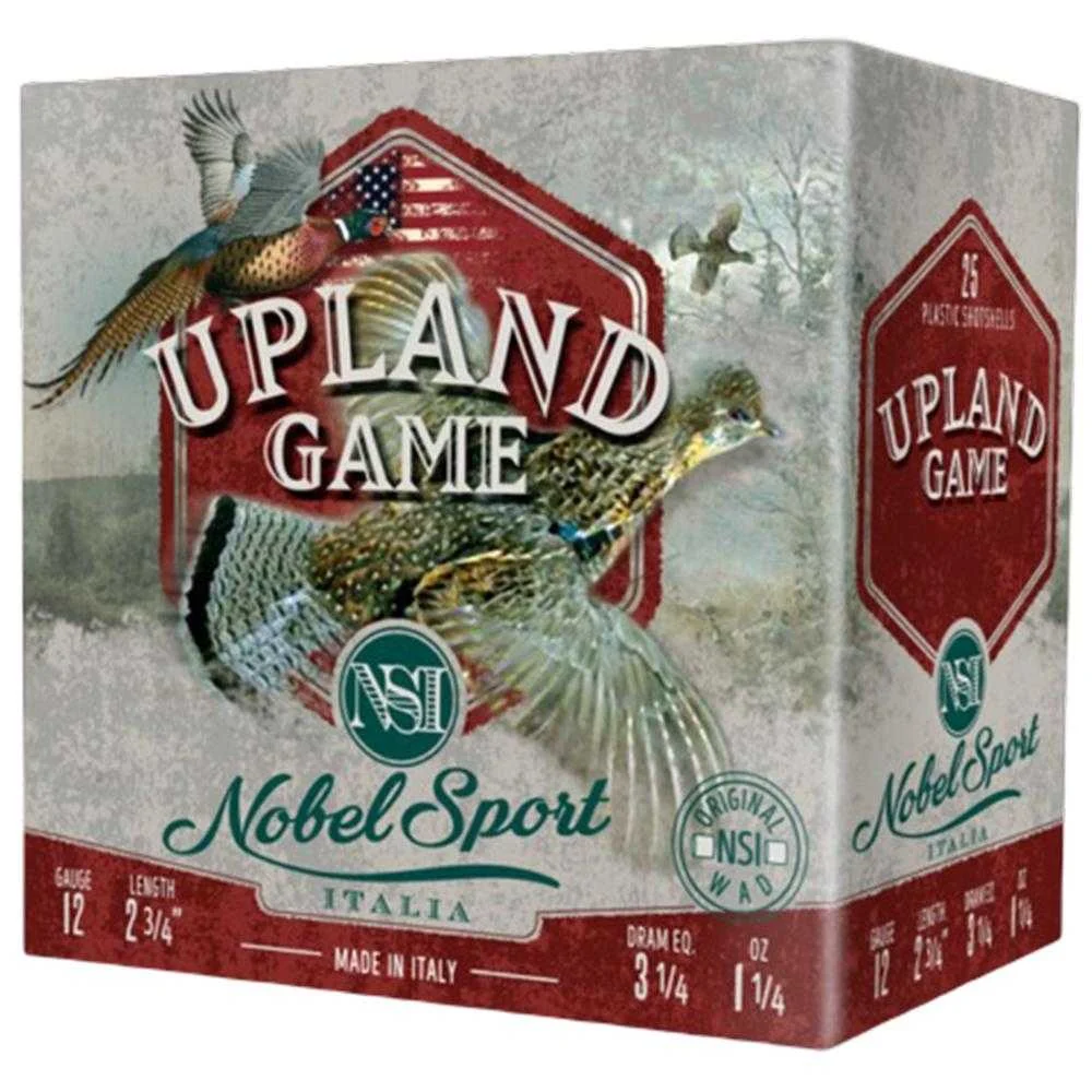 Nobel Sport Upland Game 12 ga 2-3/4″ #8 25/ct
