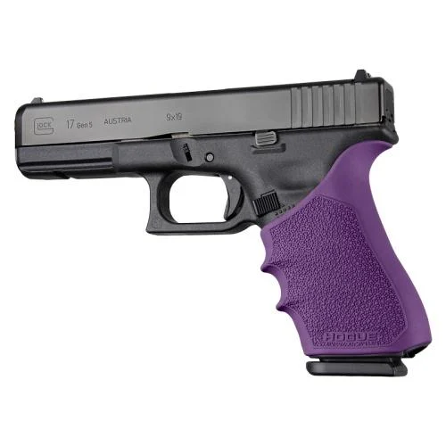 Hogue HandAll Beavertail Grip Sleeve — Glock 17, Purple